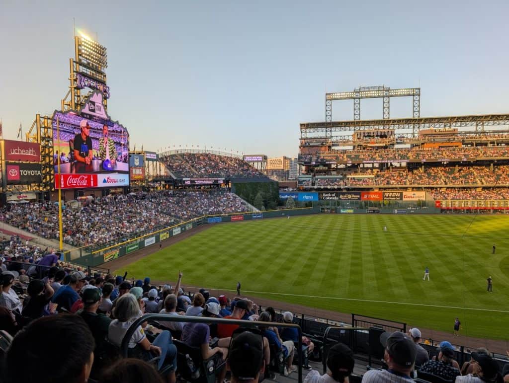 The Rockpile seats at Coors Field