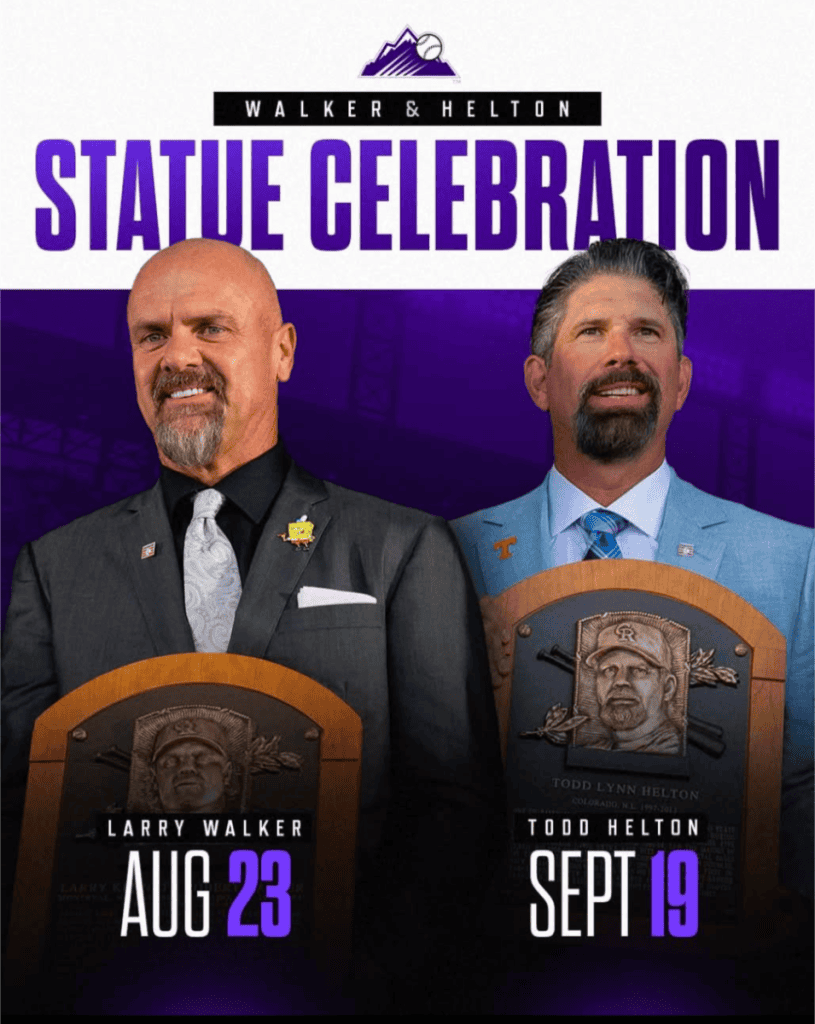 Walker and Helton statue games