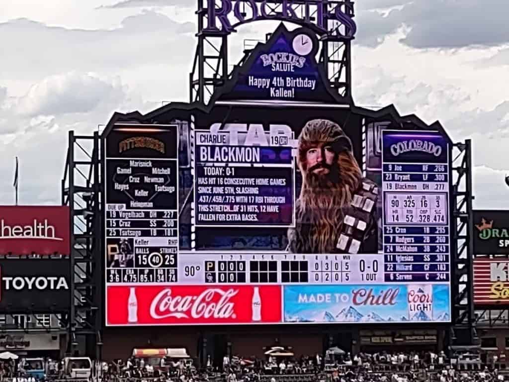 Charlie Blackmon as Chewbacca
