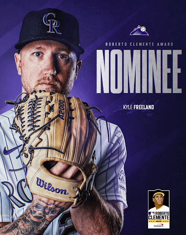 Kyle Freeland Roberto Clemente Award Nominee